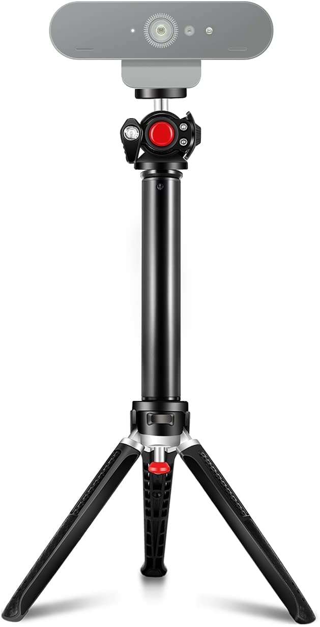 Etour Adjustable Webcam Desk Mount Stand | Desktop Tripod | Foldable And Collapsible Stand For Lights & Webcams And Phone | Comp